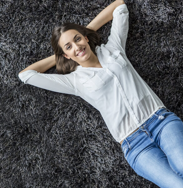 Lady on carpet | Bram Flooring