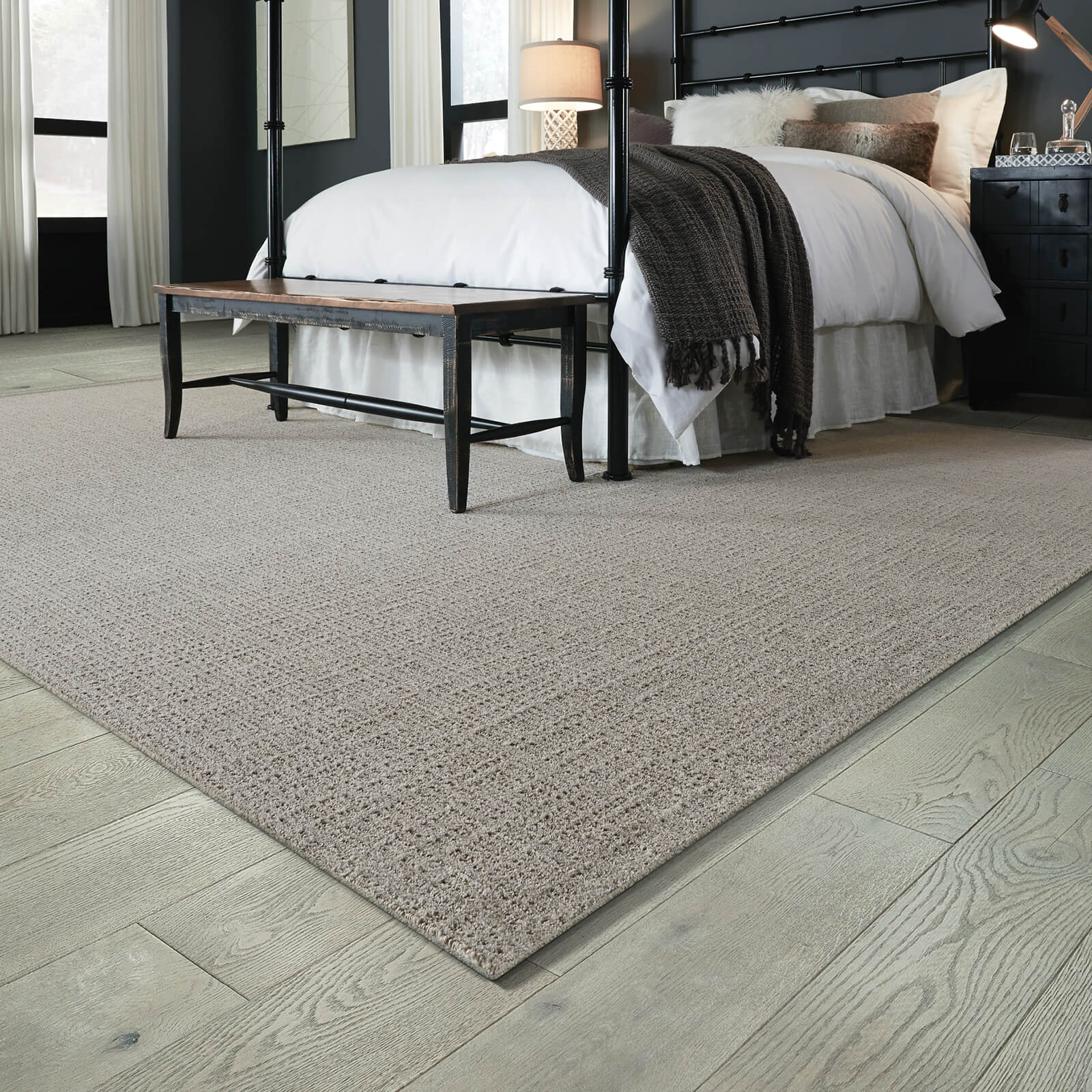 Kensington Area rug for spacious bedroom | Bram Flooring